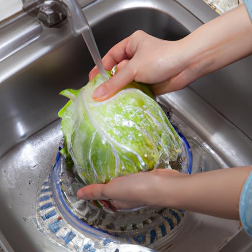 Proper cleaning and preparation of cabbage leaves that don't form a head is crucial for safe consumption