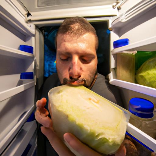 Always check for signs of spoilage before consuming cooked cabbage that has been stored in the fridge for a while.
