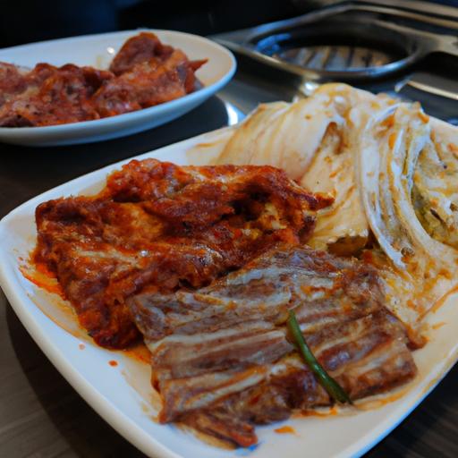 Kimchi cabbage is a staple side dish in Korean cuisine, complementing the rich and savory flavors of BBQ.