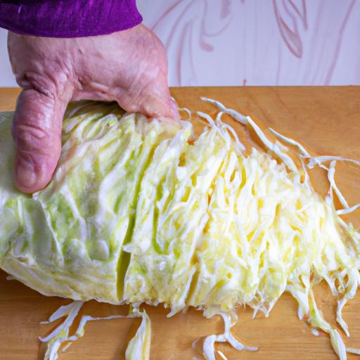 Cutting cabbage into thin slices can help make it easier to digest for people with diverticulitis.
