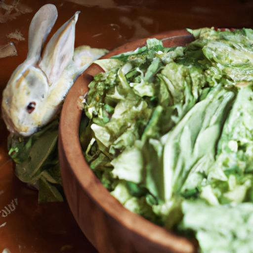 Cabbage is a great source of vitamins and minerals for rabbits.
