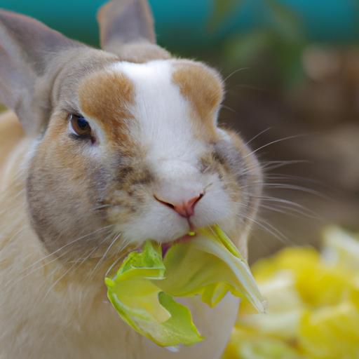 Watching a rabbit enjoy its food is a delightful experience.