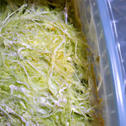The dangers of improper storage: spoiled shredded cabbage