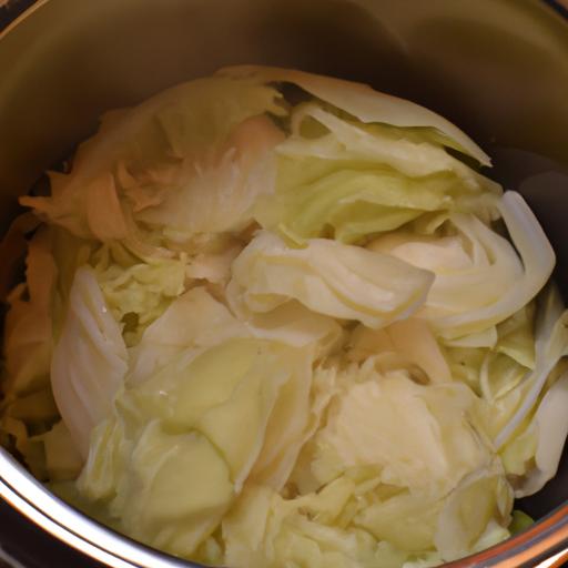 Cabbage cooked to perfection in an instapot.