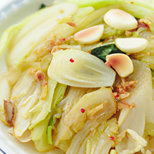 Stir-fried napa cabbage is a tasty and healthy side dish that's easy to make.