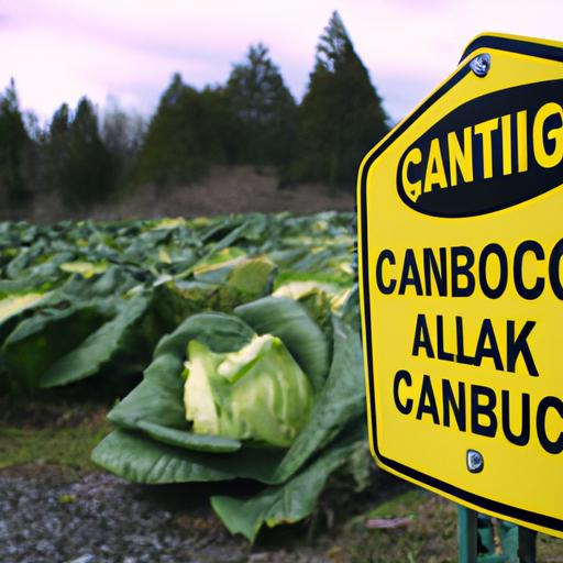 A warning sign cautions people against consuming skunk cabbage