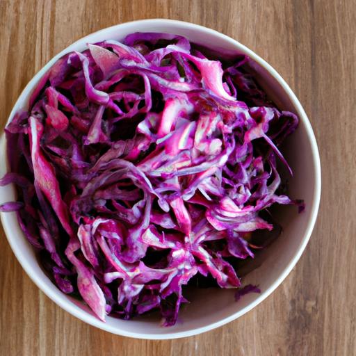 A delicious and healthy red cabbage salad